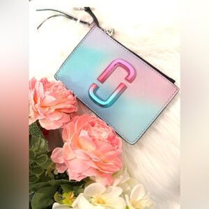 Marc Jacobs NWOT Top Zip Wallet Leather Multi TheSnapshot